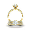 varitsa-jewellers - 1.1ct Brillaint Diamond Rope Style Twisted Gold Engagement Ring - 02CG13